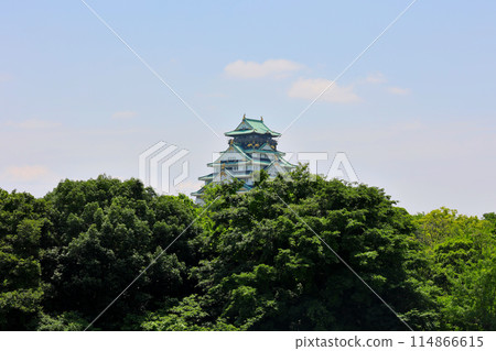 Osaka Castle tower on a clear day 114866615