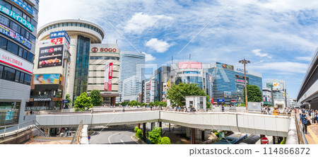 Scenery of the west exit of JR Omiya Station in Saitama Prefecture 114866872