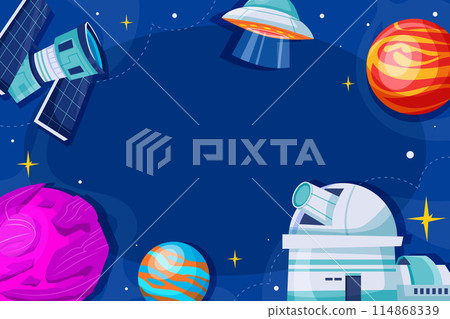 Space background in gradient style 114868339