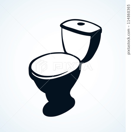 Toilet. Vector drawing 114868365