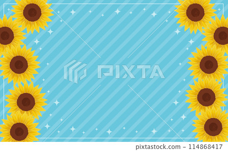 Sunflower background illustration Sunflower background illustration 114868417