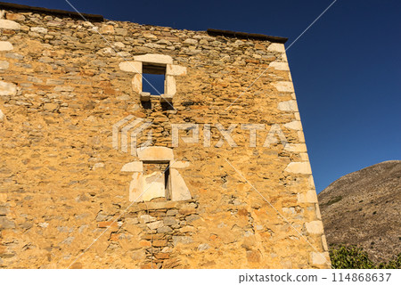 Tower houses in Vathia Greece Mani Peninsula 114868637