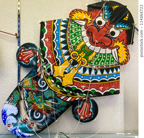 Traditional Baramon kites from the Goto Islands in Nagasaki Prefecture 114868722
