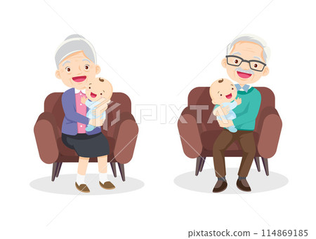 grandparent holding baby in arms grandparent holding baby in arms 114869185