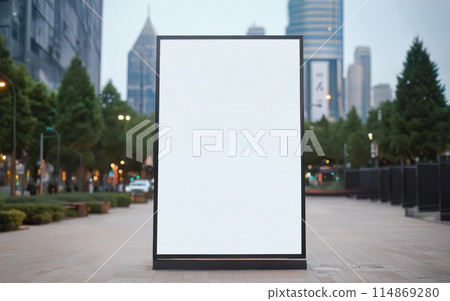 mockup of blank street city billboard, banner, poster 114869280