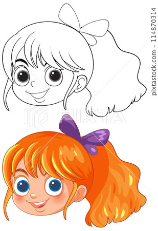 Butterfly Girl Vector Illustration Butterfly Girl Vector Illustration 114870314