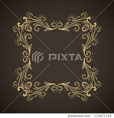 Vignette. Vector drawing 114871149