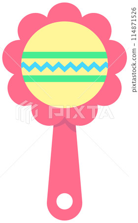 cute sweet hand drawn colorful toys for kid illustration baby toy music instrument 114871526