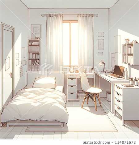 房間以白色為主 房間以白色為主 114871678