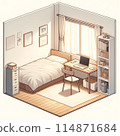 白色緊湊型房間 114871684