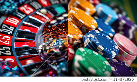 Close Up of a Casino Roulette 114871920
