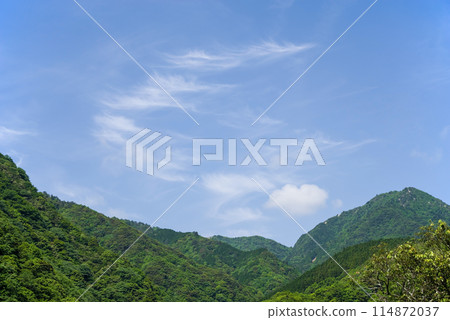 清新的青山藍天（季節/景觀素材） 114872037