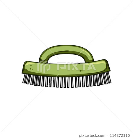 removal wire brush cartoon vector illustration 114872310