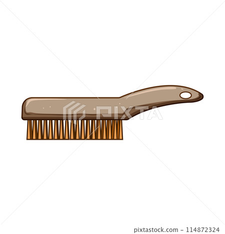 grinder wire brush cartoon vector illustration 114872324