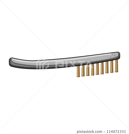 handle wire brush cartoon vector illustration handle wire brush cartoon vector illustration 114872331