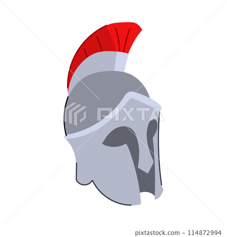 rome spartan helmet cartoon vector illustration 114872994