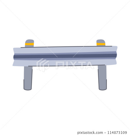 highway guard rails cartoon vector illustration highway guard rails cartoon vector illustration 114873109