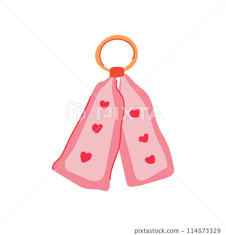 head hair ribbon cartoon vector illustration head hair ribbon cartoon vector illustration 114873329