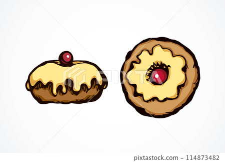 Donut. Vector drawing Donut. Vector drawing 114873482