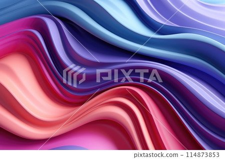 luxury colorful abstract wave background illustration 114873853