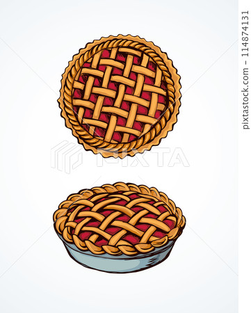 Pie. Vector drawing 114874131