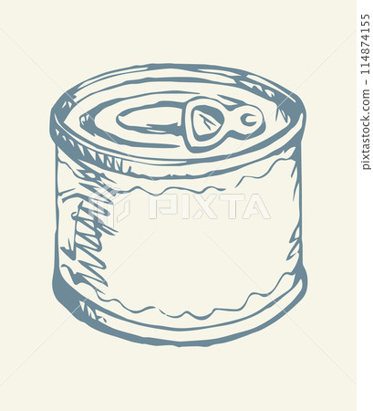 Fish Can. Vector drawing icon Fish Can. Vector drawing icon 114874155