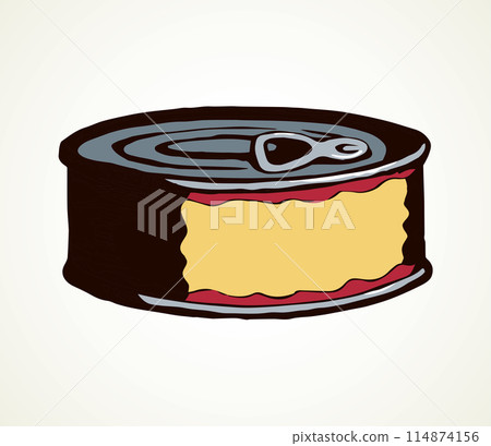 Fish Can. Vector drawing icon Fish Can. Vector drawing icon 114874156