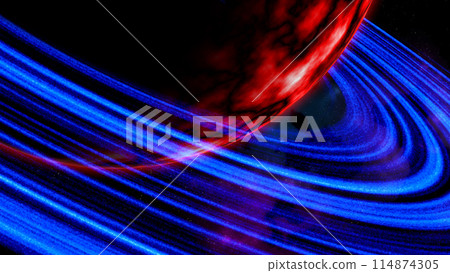 Blue light space dust ring 114874305