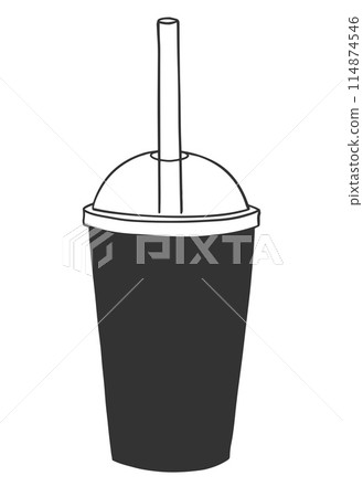 Vector illustraion of disposable cup Vector illustraion of disposable cup 114874546