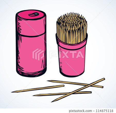 Toothpicks. Vector drawing Toothpicks. Vector drawing 114875118