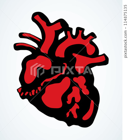 Heart. Vector drawing icon sign Heart. Vector drawing icon sign 114875135