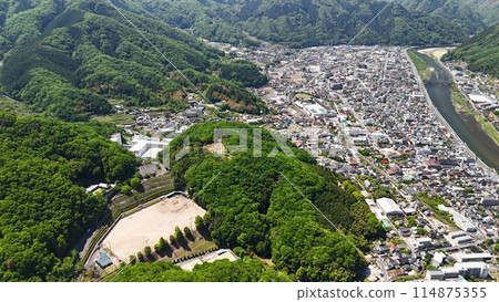 岡山縣高橋市_從迦牛山頂無人機空拍【市區】_OTC_No06 114875355