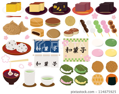 Japanese confectionery 114875925