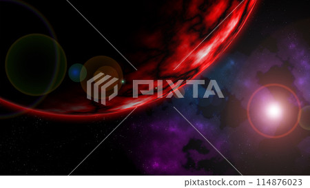 雲和地球漂浮在太空中 雲和地球漂浮在太空中 114876023