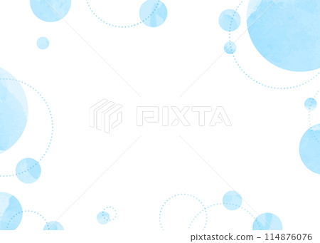 水彩圓形物體框架，簡單的圓形圖案背景 114876076