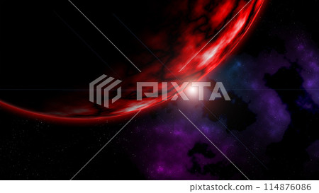 Clouds and Earth floating in space 114876086