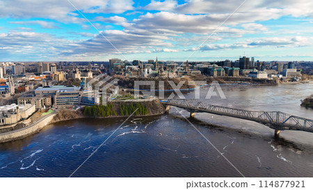 The city of Ottawa from above amazing aerial panoramic view The city of Ottawa from above amazing aerial panoramic view 114877921