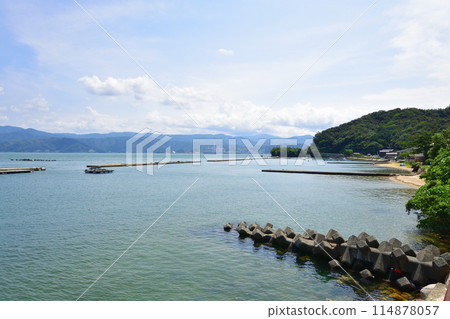 A view of the prefectural road from the center of Tsuruga City, Fukui Prefecture to the Irohama district (Summer 2022) 114878057