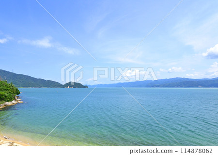 A view of the prefectural road from the center of Tsuruga City, Fukui Prefecture to the Irohama district (Summer 2022) 114878062