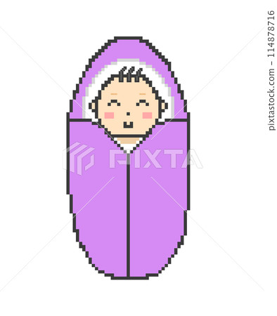 Baby_Pixel Art (Purple) 114878716