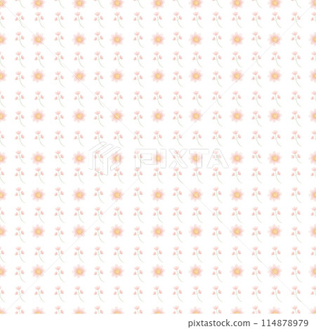 Seamless pattern, small flower pattern, sweet pink 114878979