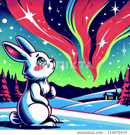 兔子抬頭看極光 兔子抬頭看極光 114879474