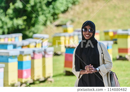 A Journey Through Nature's Beehives with an African American Muslim Woman 114880482