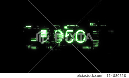 3D rendering 2050 text with screen effects of technological glitches 3D rendering 2050 text with screen effects of technological glitches 114880838