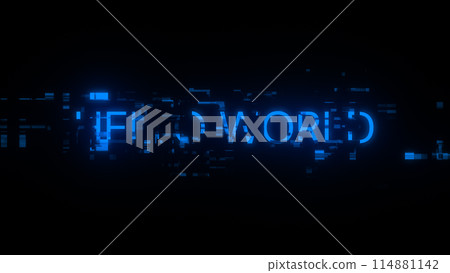3D rendering hello world text with screen effects of technological glitches 3D rendering hello world text with screen effects of technological glitches 114881142