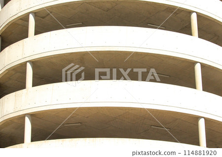 Multi Level Parking in big city 114881920