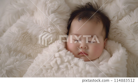 Japanese newborn baby Japanese newborn baby 114883512
