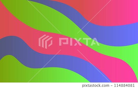 Wavy gradient graphic background 114884081