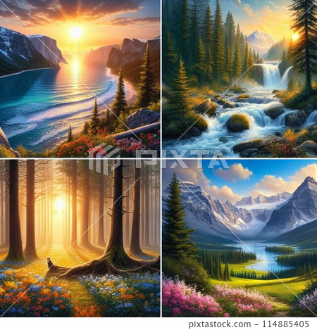 Mysterious forest 114885405