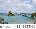 Okinawa Kouri Bridge Bridge Undersea Road Spectacular View 114885541